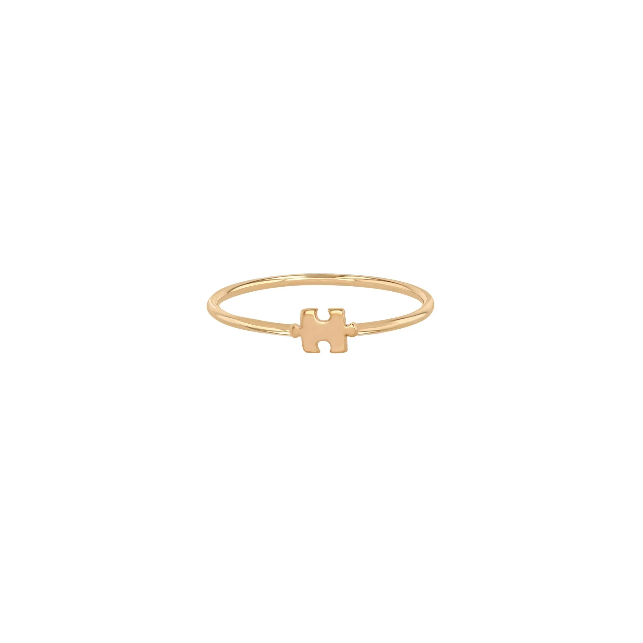 14k Itty Bitty Puzzle Piece Ring