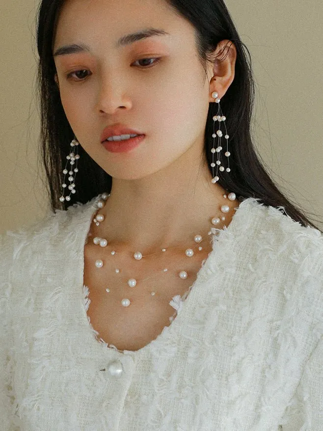 Celestial Dreams Multi-layer Freshwater Pearl Necklace