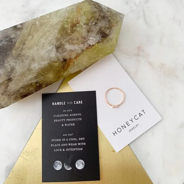 Crystal Baguette Ring