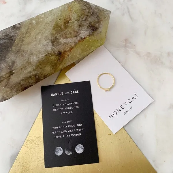 Crystal Baguette Ring