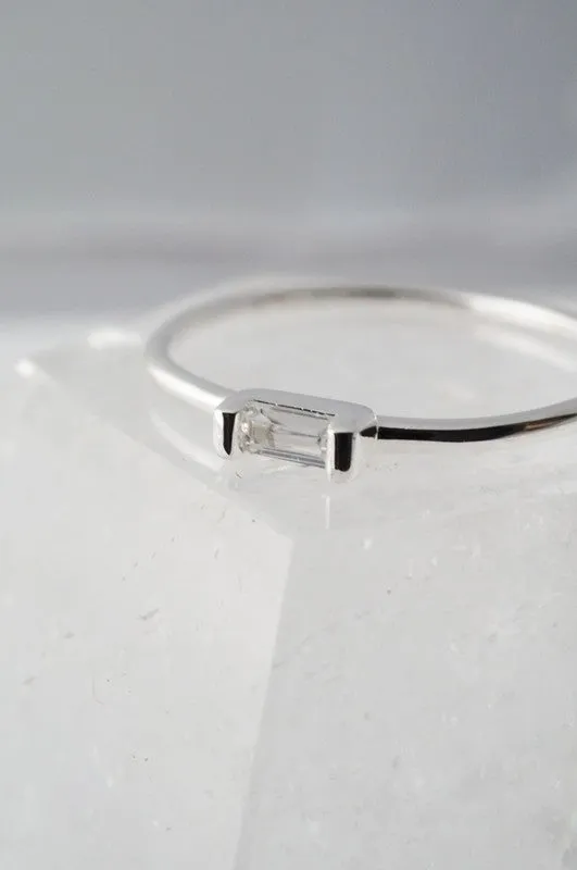 Crystal Baguette Ring