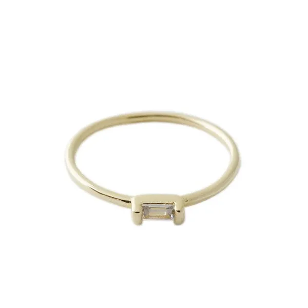 Crystal Baguette Ring