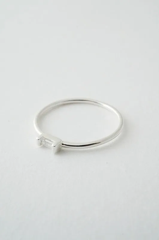 Crystal Baguette Ring