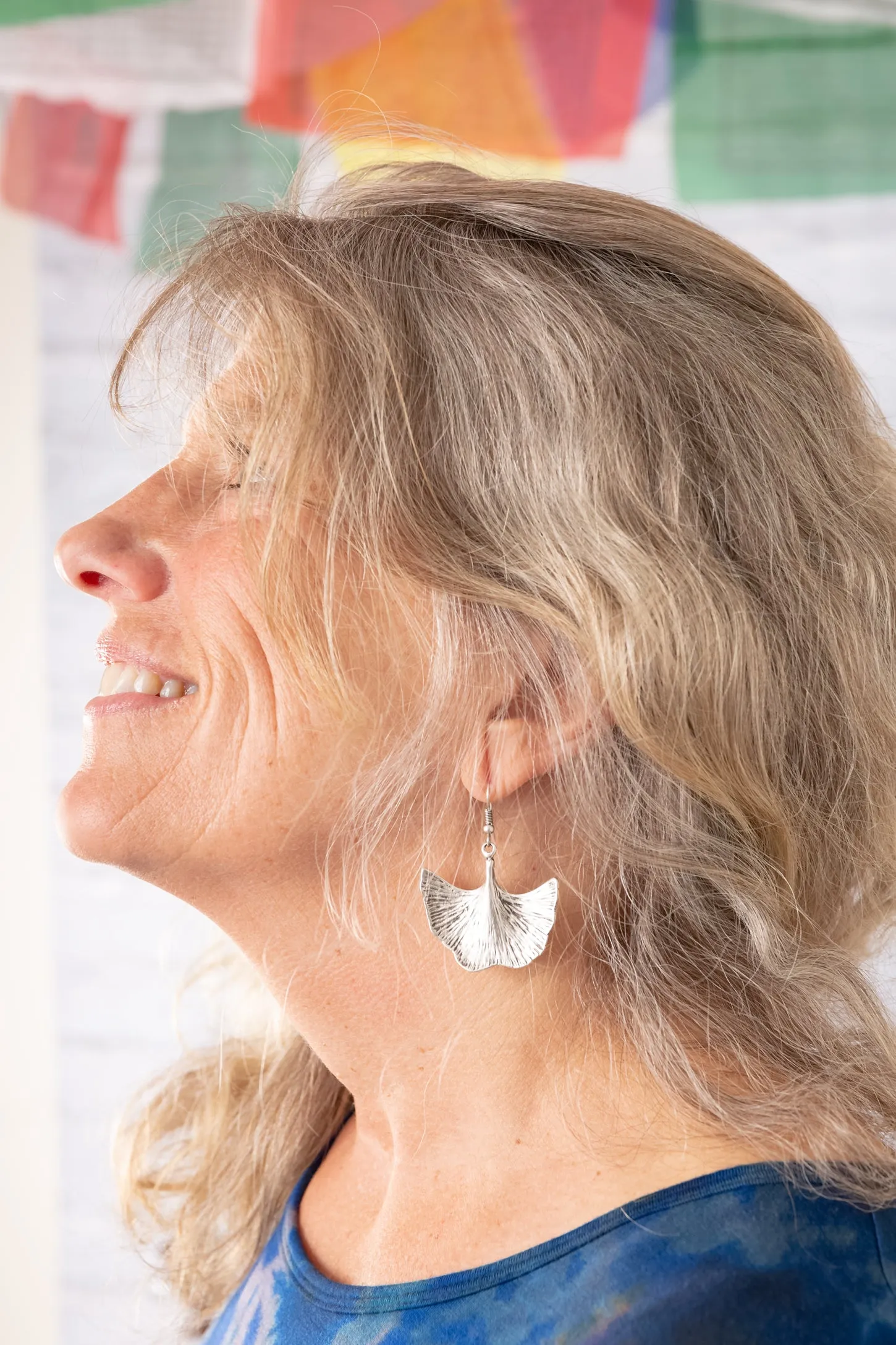 Gingko Leaf Zamak Earrings