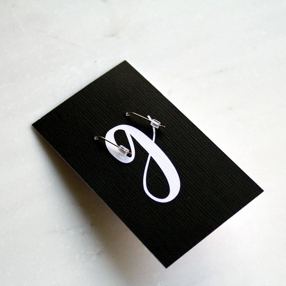 Gold Triangle Earrings