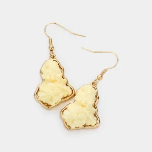 iLLASPARKZ Geometric Faux Druzy Dangle Earrings