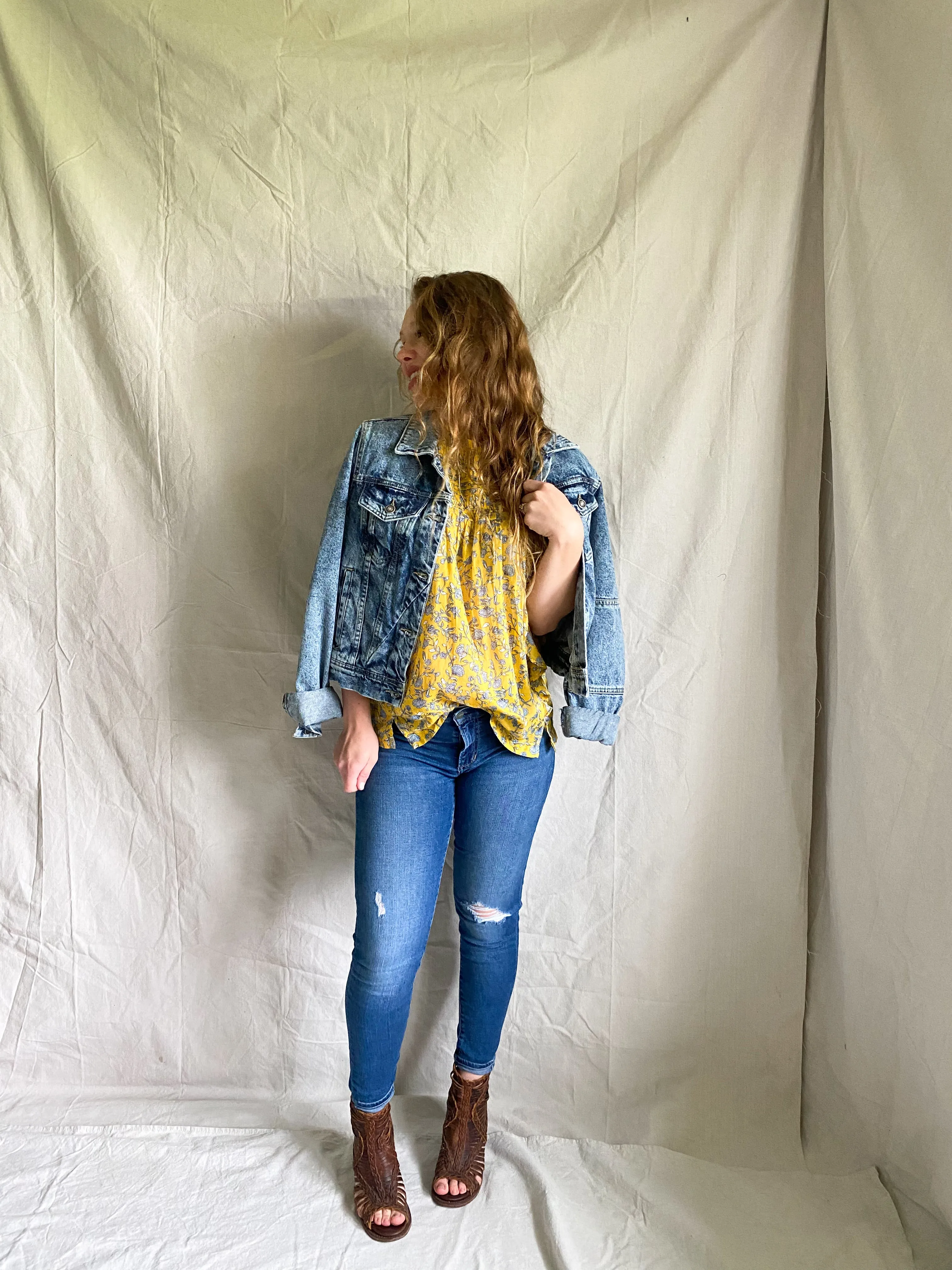 Juniper blouse [floral print]