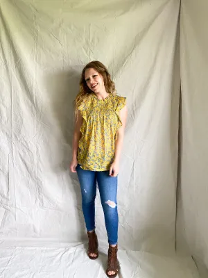 Juniper blouse [floral print]