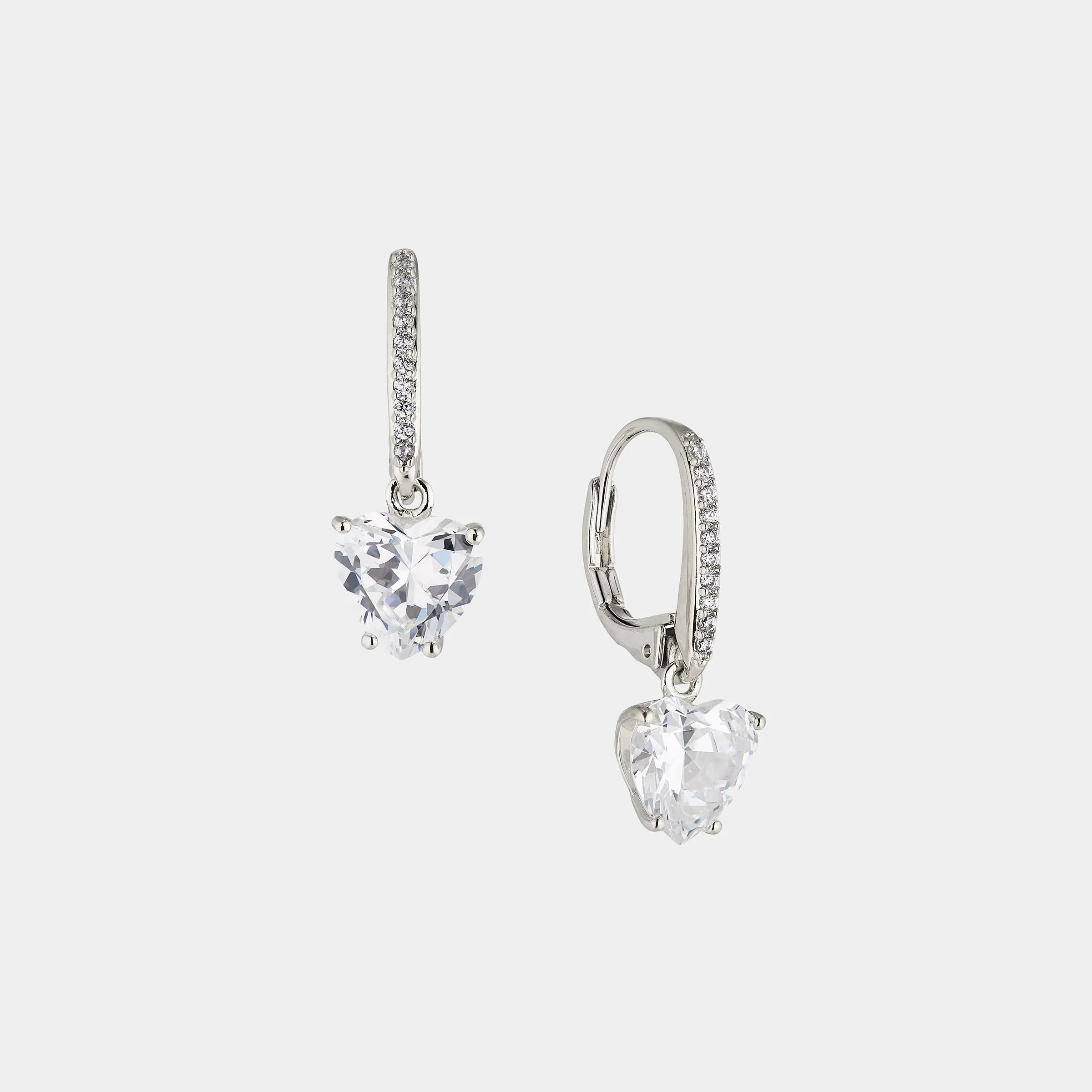 MODERN LOVE HEART LEVERBACK EARRINGS