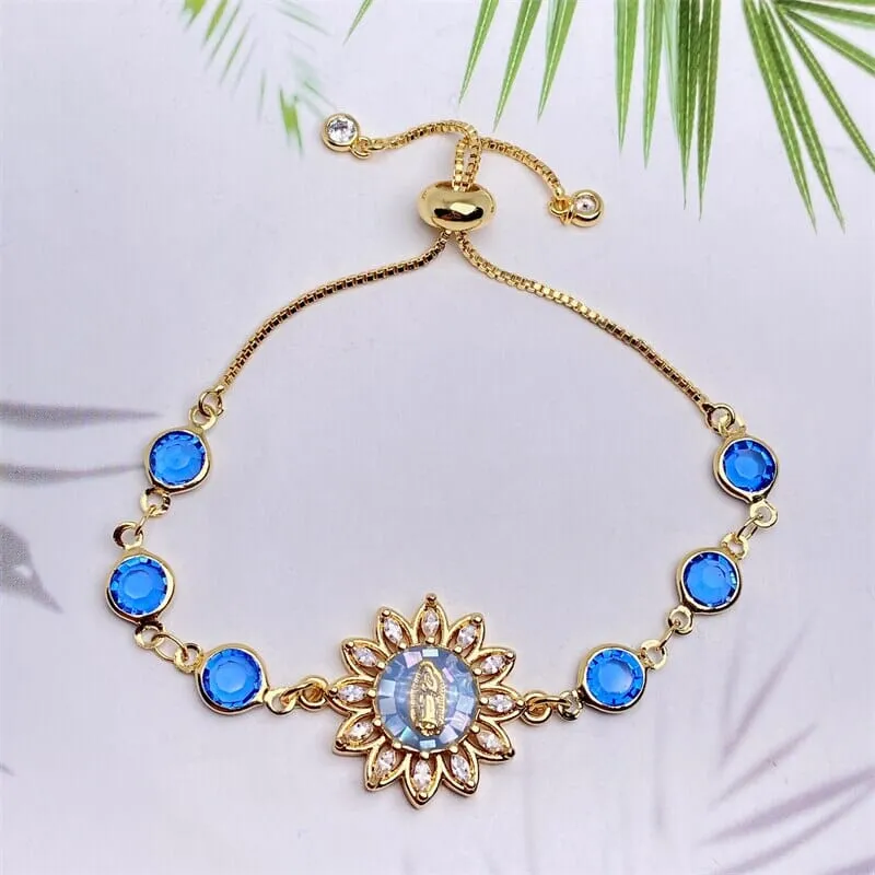 Natural Shell Virgin Mar WWJD Bracelet