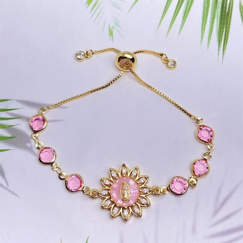Natural Shell Virgin Mar WWJD Bracelet