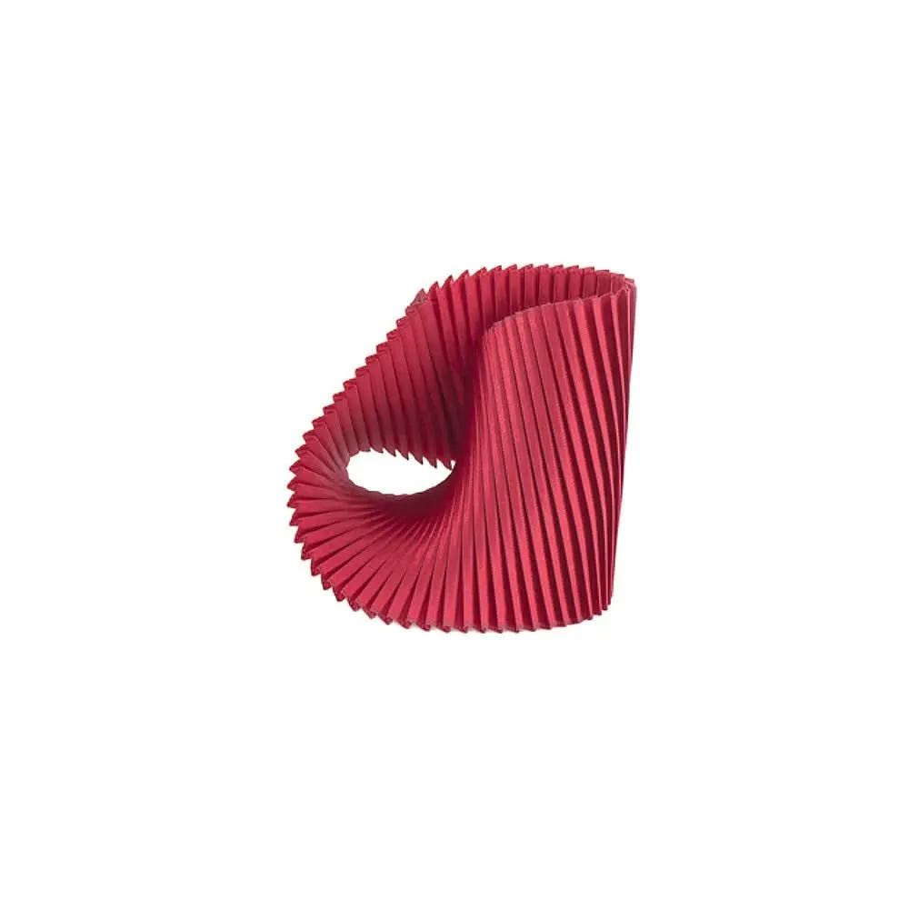 Satin Pleated Bracelet Shell Red SH-RE