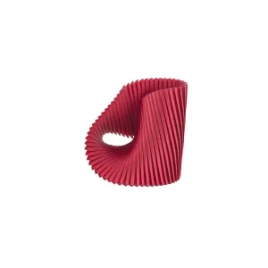 Satin Pleated Bracelet Shell Red SH-RE