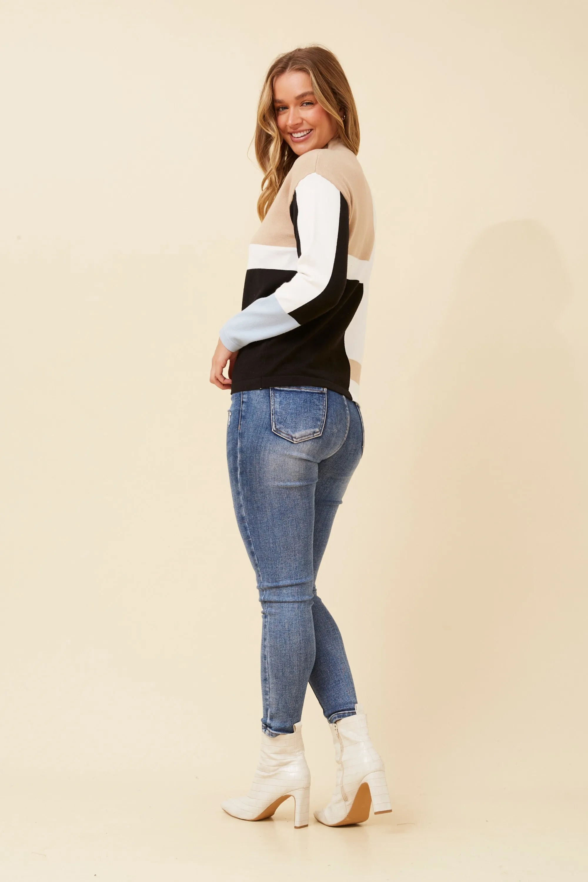 Sloane Abstract Print Knit