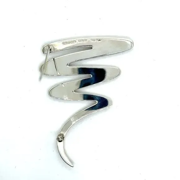 Tiffany & Co Estate Brooch Pin Sterling Silver By Paloma Picasso TIF840