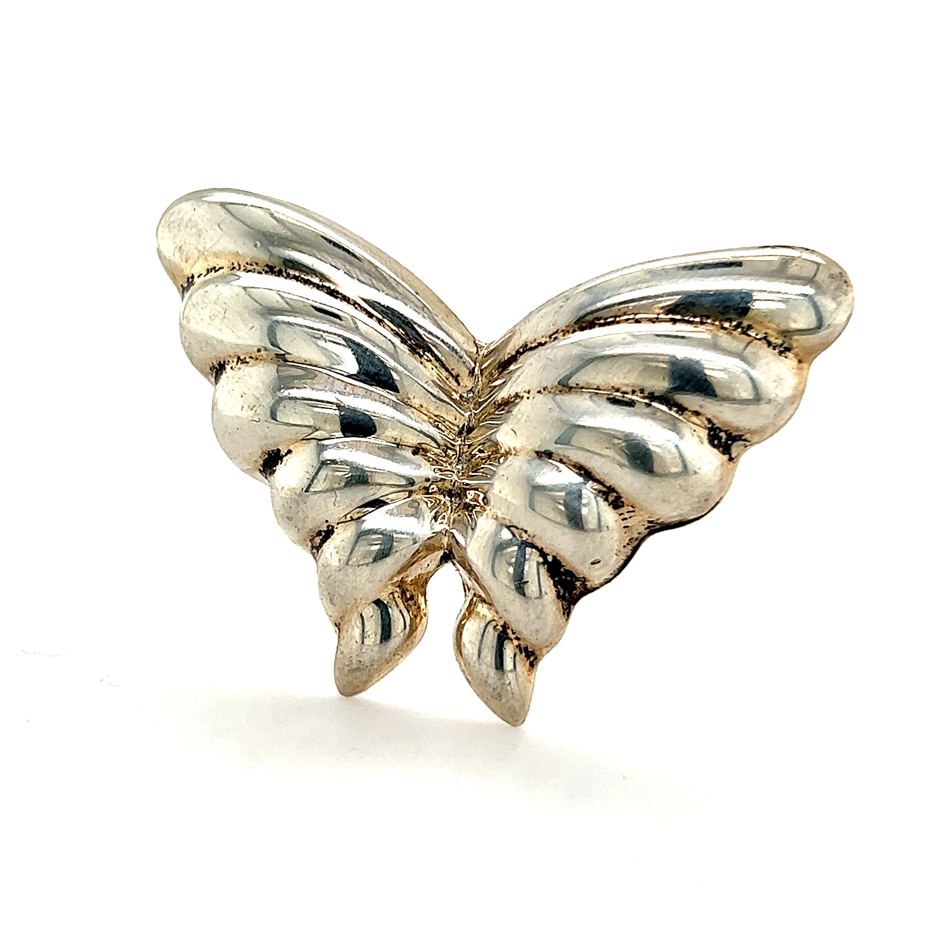 Tiffany & Co Estate Butterfly Brooch Sterling Silver 1.5" 10.3 Grams TIF344
