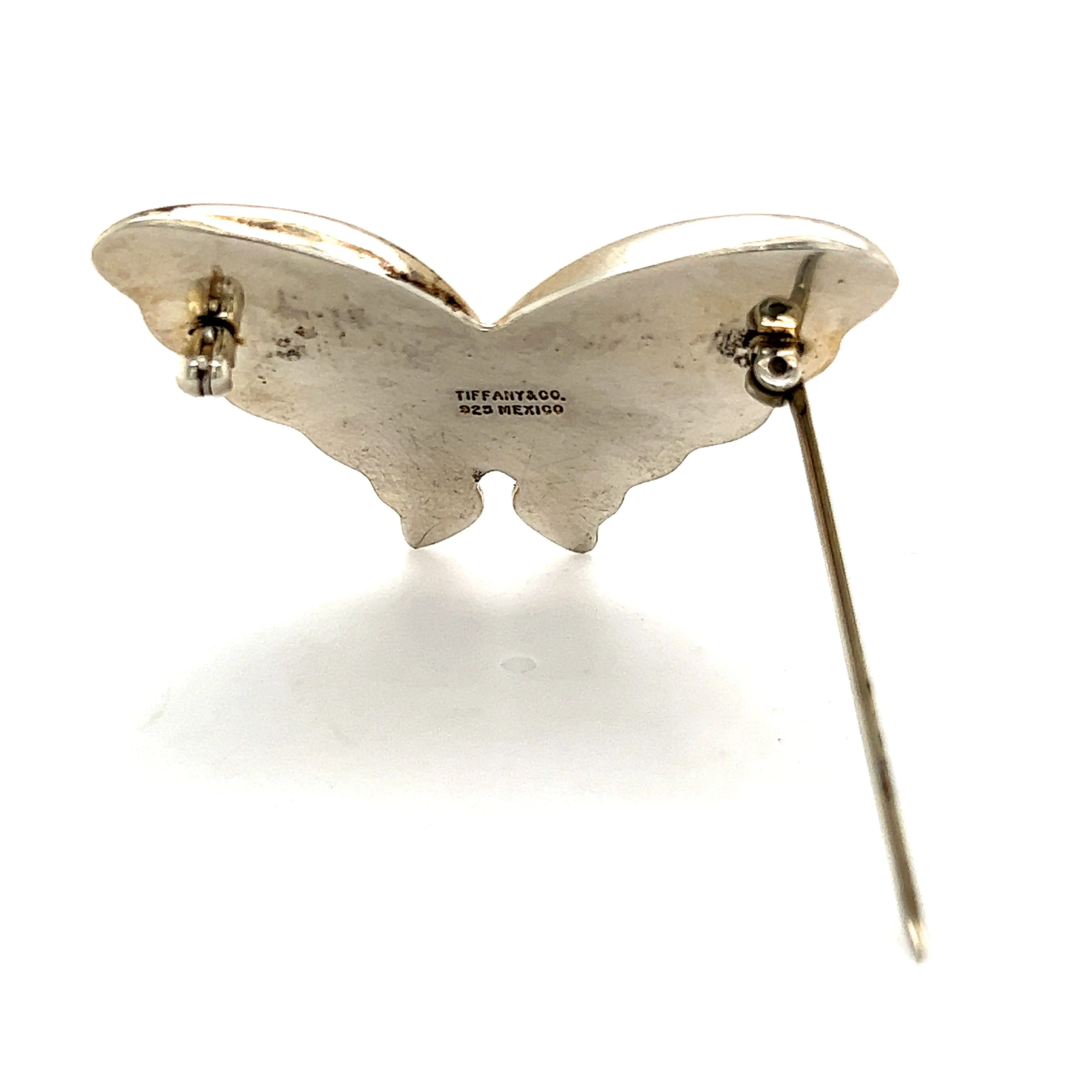 Tiffany & Co Estate Butterfly Brooch Sterling Silver 1.5" 10.3 Grams TIF344