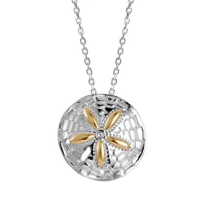 Two-Tone Living Sand Dollar Pendant